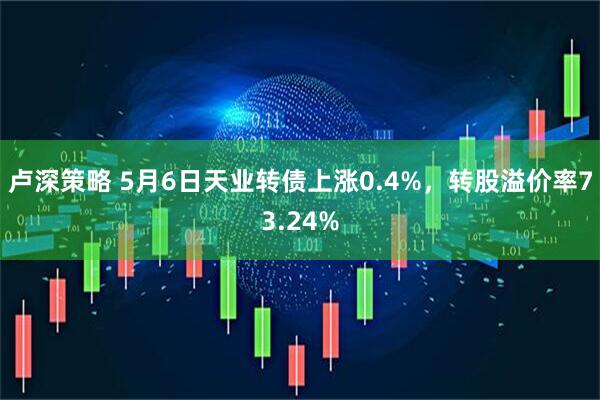卢深策略 5月6日天业转债上涨0.4%，转股溢价率73.24%